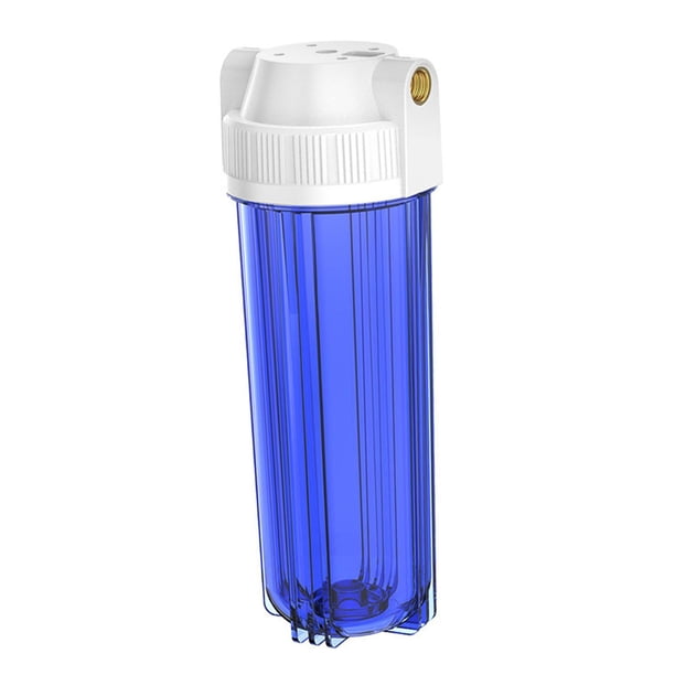 Botella de Filtro de Agua Vaso para Cartuchos de Diez Pulgadas Carcasa Resistente Recipiente de Recambio Componente de Fácil Instalación Adecuado para 4 hilos
