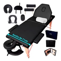 Nanofort - Camilla Masaje 3 Cuerpos Portatil Madera