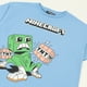 thumbnail image 2 of Polera Manga Corta Niño Creeper Cartoons Azul Minecraft, 2 of 4