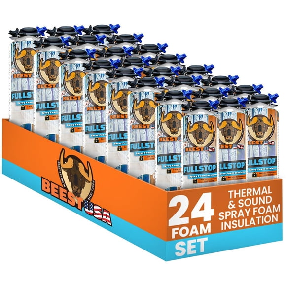 Aislamiento de espuma en aerosol BEEST FullStop para pared y ático, 750 ml