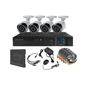 Vipa - Kit 4 Cámaras Seguridad Exterior Con Disco Duro E43Ldd