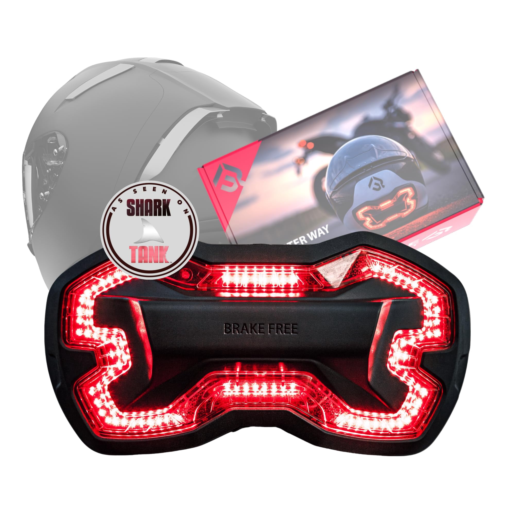 Brake Free - Casco Para Motocicleta Inalámbrica Inteligente, Ligero Y Sin Frenos, Negro