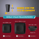 thumbnail image 2 of Kit 16 cuadrada vajilla juego cocina paja trigo plato tazas, 2 of 3