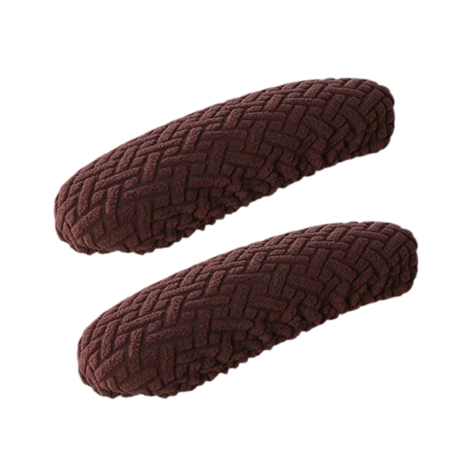 Magideal - 1 Par De Cubiertas De Reposabrazos De Silla De Oficina, Cubiertas De Del Brazo Del Sillón, Protectores De Brazo De Silla Elástica De , Café Café