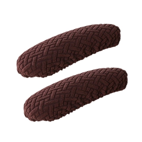 Magideal - 1 Par De Cubiertas De Reposabrazos De Silla De Oficina, Cubiertas De Del Brazo Del Sillón, Protectores De Brazo De Silla Elástica De , Café Café