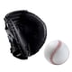 thumbnail image 1 of Guantes De Receptor De Béisbol PU Con Pelota De Béisbol Teeball Guante Hombres Mujeres Unisex Todo Negro, 1 of 5