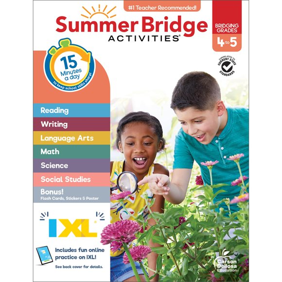 Cuaderno de actividades de puente de verano 4.º‑5.º grado