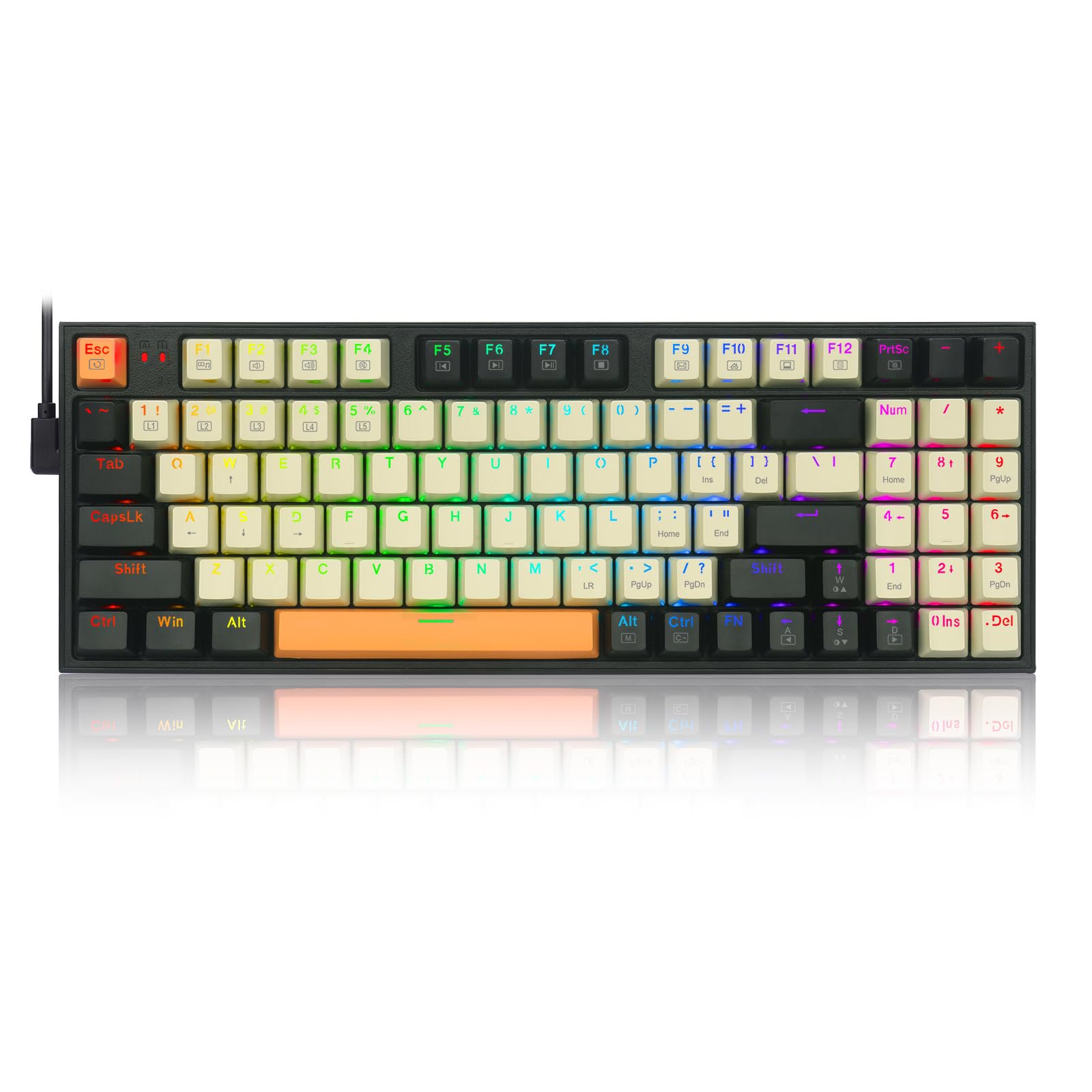 Teclado Mecánico Para Juegos Redragon K636clo Rgb Retroiluminado