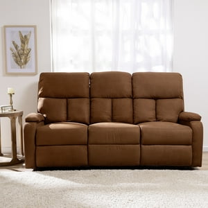 Daniels - Sofá 3 Cuerpos Reclinable Moderno Matheus Café Vs8070Sbr