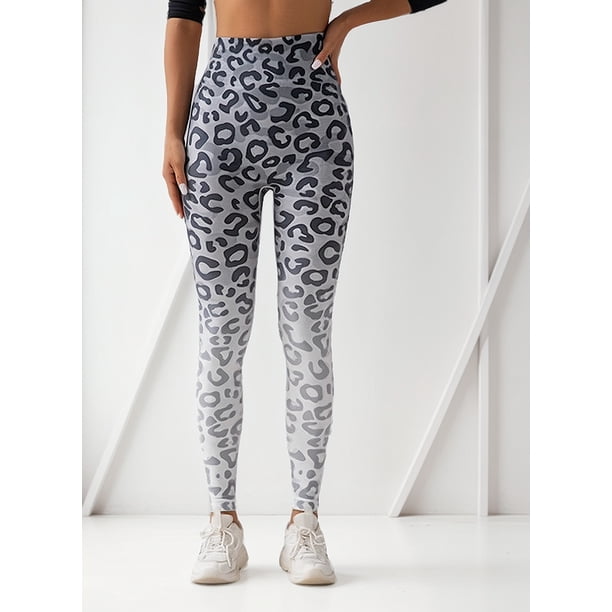 Leggins Deportivos Mujer Levanta Cola Estampado Leopardo