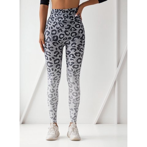 Flix Spa - Leggins Deportivos Mujer Levanta Cola Estampado Leopardo