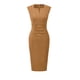 thumbnail image 2 of INSPIRE CHIC Vestido de Tubo para Mujer Regreso a Clases Atuendo de Maestra Vestido de Trabajo Profesional sin Mangas para Oficina Caqui Oscuro L, 2 of 6