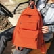 thumbnail image 3 of Mochila de lona para mujer, con doble bolsillo, de gran capacidad, para estudiantes, estilo universitario, informal y moderna., 3 of 5