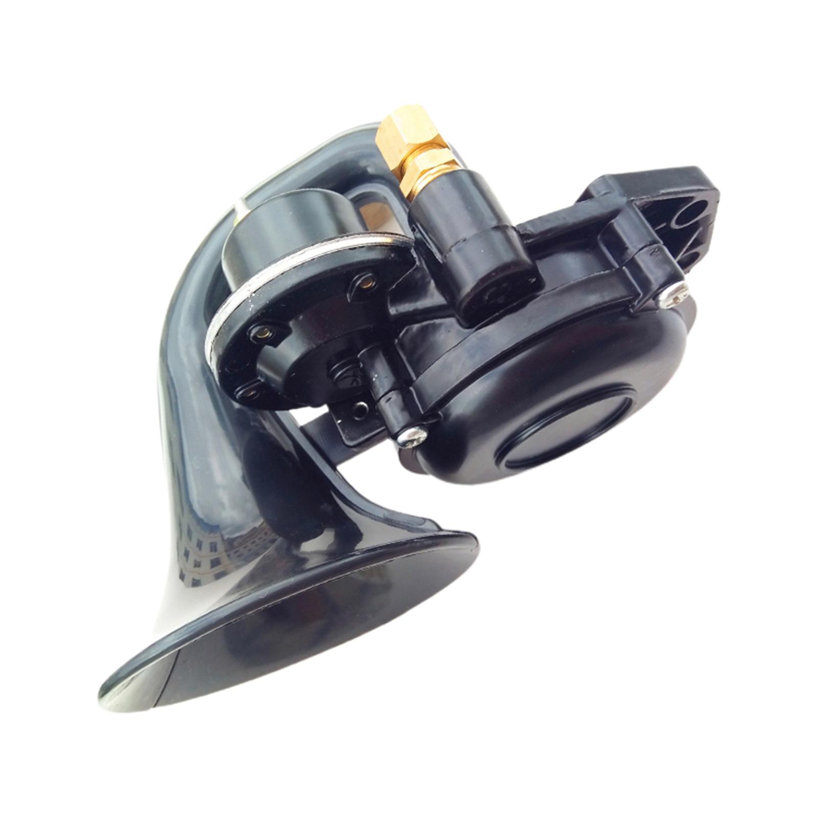 Magideal - Bocina De Aire 12V 24V 120Db 10A Con Compresor, Eléctrica Fuerte Compacta, Caracol Pequeño, Bocina De Aire Para Coche, Suv, Motocicleta, Autobús,