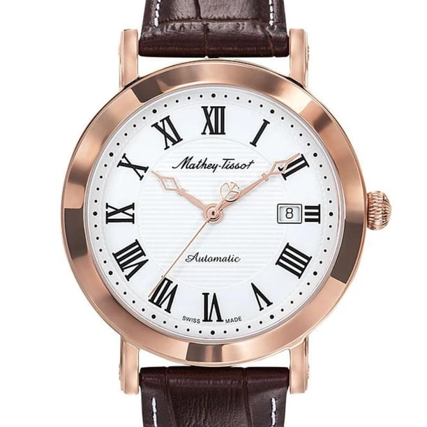 Reloj Mathey-Tissot Hombre City Auto HB611251ATPBR dorado 42mm