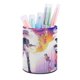 thumbnail image 1 of Jentry Chau vs. El Inframundo-theme Cylinder Pen Holder Pencil Organizer with Flannel Lining PVC Leather Material Cardboard Base for study work 10*8CM, 1 of 6