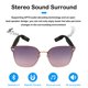 thumbnail image 3 of Gafas de Sol RERBO Bluetooth Inalámbricas Color Púrpura, 3 of 7