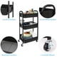thumbnail image 5 of Carrito Utilitario Con Ruedas De 3 Niveles Para Cocina Color Negro, 5 of 7