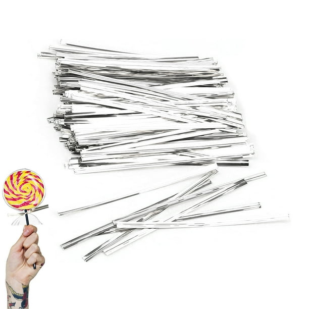 760 bridas metálicas reutilizables para bolsas de plástico, ideales para dulces, aperitivos, pasteles y artículos de fiesta.
