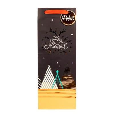 Bolsa Regalo Navidad Botella, 1 Un  Palms