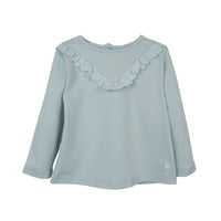 Pillin - Polera Bebé Niña Manga Larga Broderie Verde