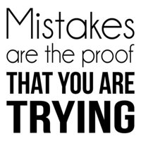 Rienda Libre Graphics - Decomural Mistakes Are Proof Inspirational Ws-43012