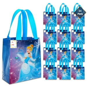 Set De Bolsas Para Regalo De Fiesta Disney Cinderella, Paquete De 24 Para Niños