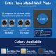 thumbnail image 4 of Placa de pared LIDER NEMA 14-50R de acero inoxidable - 2 unidades, 4 of 7