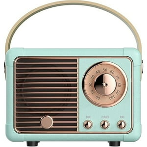 Veatool - Parlante Bluetooth Retro - Decoración Clásica, Mini Estéreo Inalámbrico, Múltiples Modos De Reproducción - Diseño Portátil