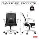 thumbnail image 2 of Silla Ergonomica Oficina Soporte Lumbar Ajustable Giratorio, 2 of 9