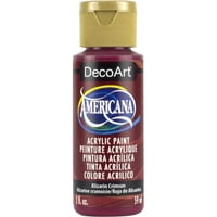 Pintura Acrílica Decoart Americana Alizarin Crimson 60 Ml, No Tóxica