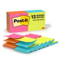 Post-It - Notas Adhesivas Desplegables, 7,6 X 7,6 Cm, 12 Libretas, Estilo Poptimista