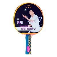 Paleta De Ping Pong Sensei 3 Star Negra Y Roja