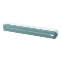 Magideal - Cortador De Papel De Aluminio, Dispensador De Papel De Plástico, Ventosa, Profesional, Fácil De Usar, Organizador De Papel De Aluminio Para Alimentos, Verde Blanco