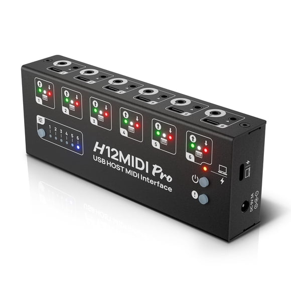 Interfaz MIDI de Audio CME H12MIDI Pro USB Host 16 entradas/16 salidas