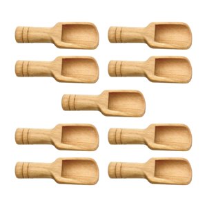 Magideal - Mini Cuchara De Madera Para Té, Cuchara De Té De Tamaño Pequeño, Superficie Lisa, Cuchara De Azúcar Para Casa De Té, Oficina, Sala De Té, Cocina En