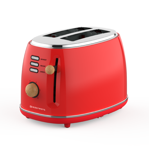 Tostador Desing 2 Rebanadas Rojo Easyways