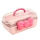 thumbnail image 1 of Caja de almacenamiento de accesorios para el cabello para niñas, caja de joyería cosmética, soporte para lazos para el cabello, caja de joyería, caja Rosa, 1 of 5