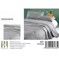 Mundo Shopping - Plumon Con Diseño Color Gris Imusa 220X240Cm