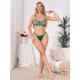 thumbnail image 2 of INSPIRE CHIC Tanga de Encaje de Cintura Baja para Mujer, Ropa Interior Suave y Sedosa con Anillos Laterales Grande Verde, 2 of 4