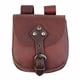 thumbnail image 1 of Riñonera De Cuero PU Steampunk Medieval, Riñonera Para Fiesta, Hombre, Rendimiento, Marrón, 1 of 3