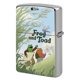 thumbnail image 1 of Rana y sapo-theme Copper Metal Lighter Shell, Premium Replacement Refillable Lighter Case with Durable Metal Construction, Compatible with Zippo and Most Standard Lighter Models, 1 of 6