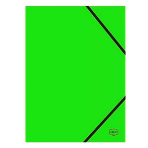 Hand - Pack 10 Carpetas Oficio Verde Solapa Y Elástico - Ps