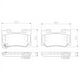 thumbnail image 2 of Pastillas Freno para auto Infiniti Q70 2013-2019 Trasero, 2 of 3