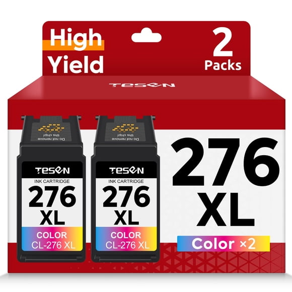 Cartuchos de Tinta TESEN 276XL Sustitución para Canon 276 (Paquete de 2)
