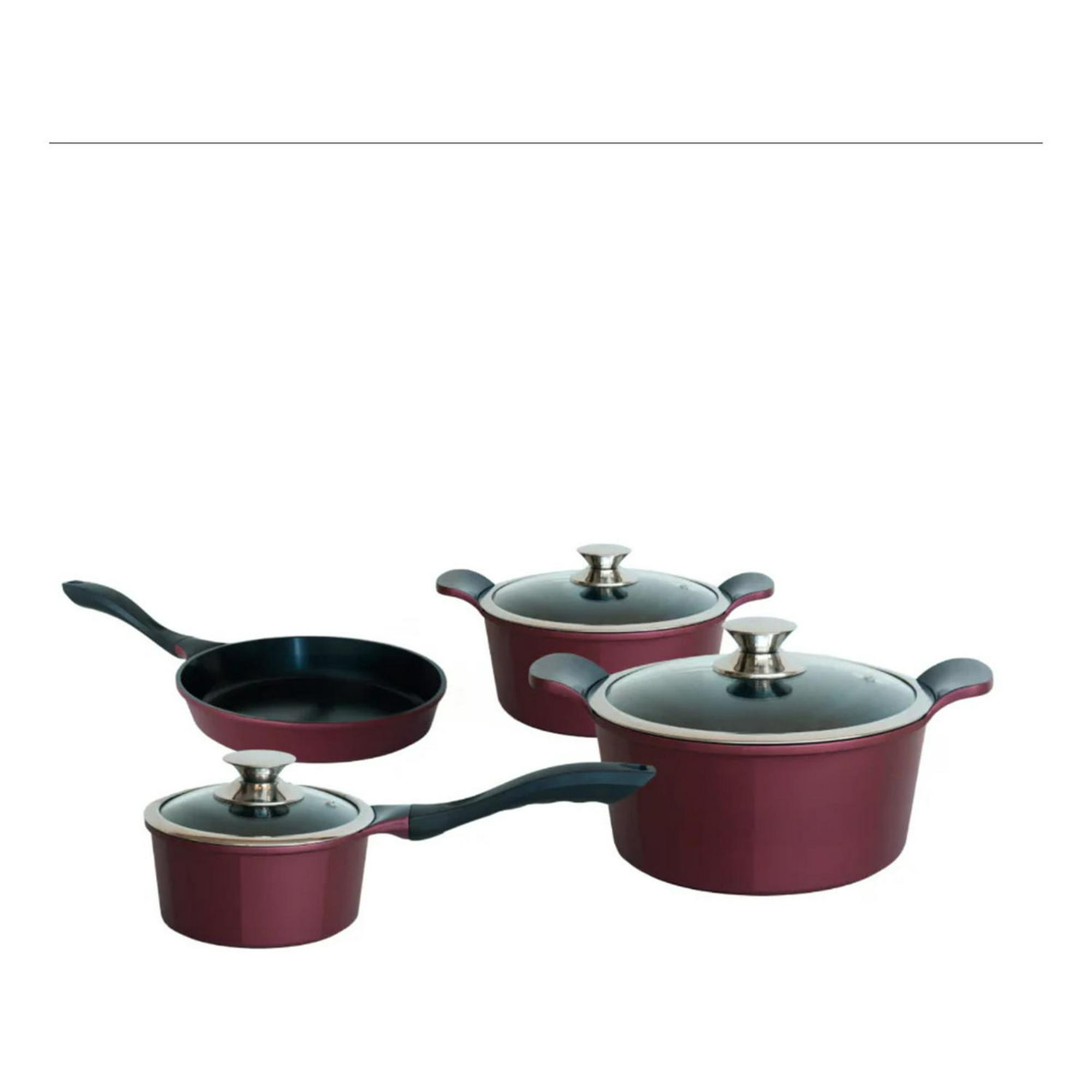 Kitchenware - Batería De Cocina 9 Piezas Berries Rojo