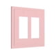 thumbnail image 2 of Tapa decorativa para enchufe Oilbiexn rosa empolvado de 2 módulos, 2 of 8
