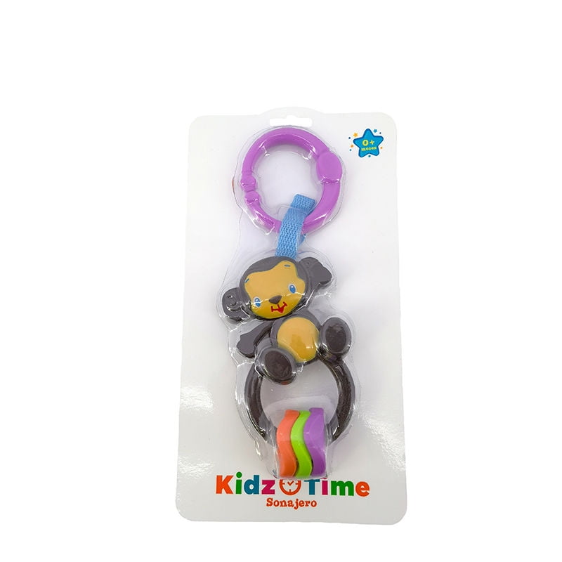 Sonajero Con Forma De Mono Marrón Kidz Time