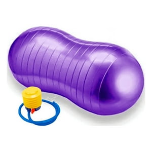 Genérico - Pelota Balon Mani Yoga 90 Cm Con Inflador Pilates Morada