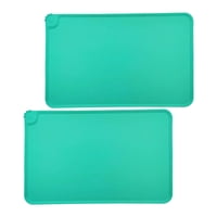 Ioensy - Alfombrilla De Comida Para Perros, Alfombrillas Para Cuencos, Alfombrilla De Alimentación Para Mascotas, Suministros Para Mascotas, Perros, Cachorros, Verde Fino